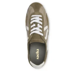 Groene suède sneakers