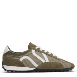 Groene suède sneakers
