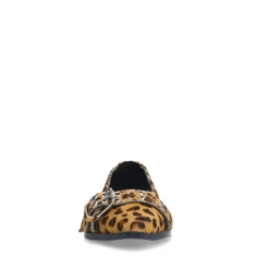 Leopard buckle ballerina's