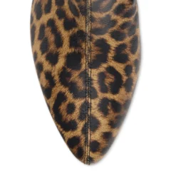 Leopard enkellaarsjes met hak