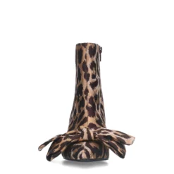 Leopard enkellaarsjes met hak