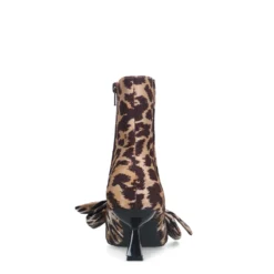 Leopard enkellaarsjes met hak