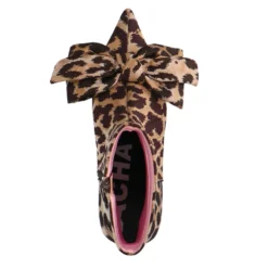 Leopard enkellaarsjes met hak