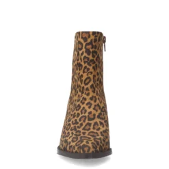 Leopard enkellaarsjes met hak