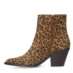 Leopard enkellaarsjes met hak