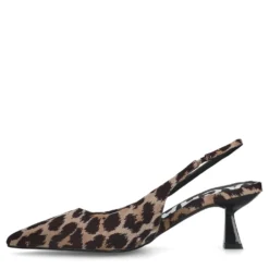 Leopard slingback pumps
