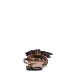 Leopard slingbacks met strik