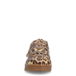 Leopard sneakers met klittenband