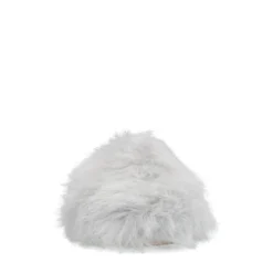 Lichtblauwe fluffy clogs