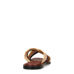 Multicolor gevlochten slippers