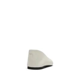 Off white leren ballerina's