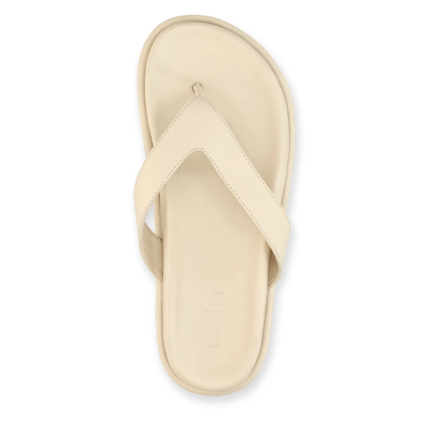 Off white leren slippers