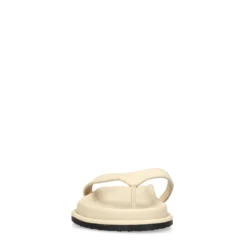 Off white leren slippers