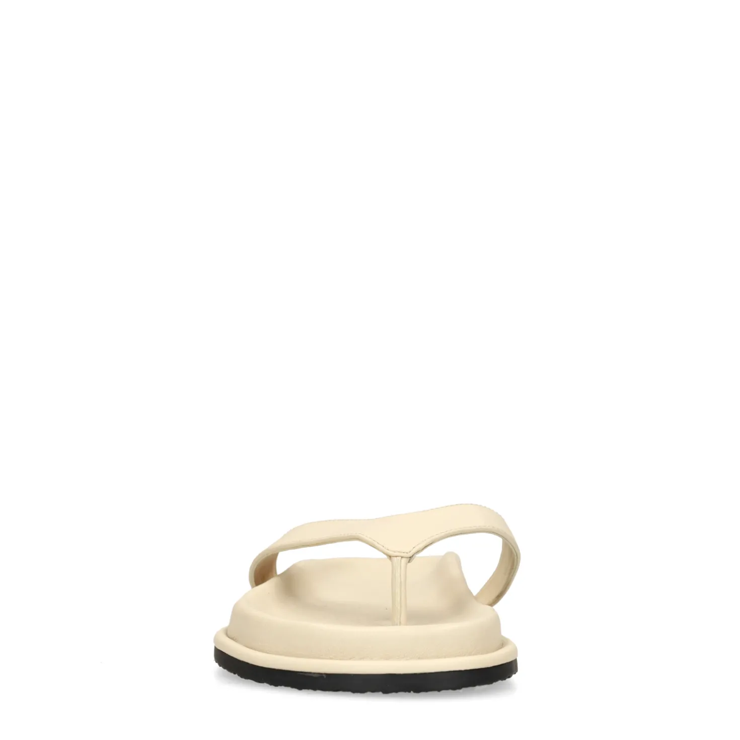 Off white leren slippers