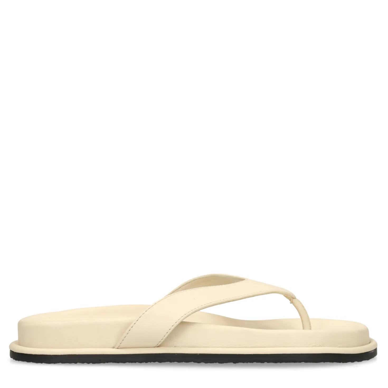 Off white leren slippers