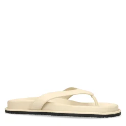 Off white leren slippers