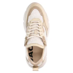 Off white leren sneakers