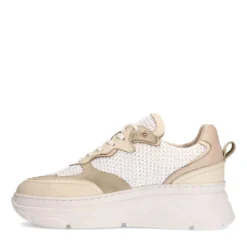 Off white leren sneakers