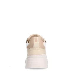 Off white leren sneakers