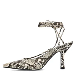 Pumps met snake print