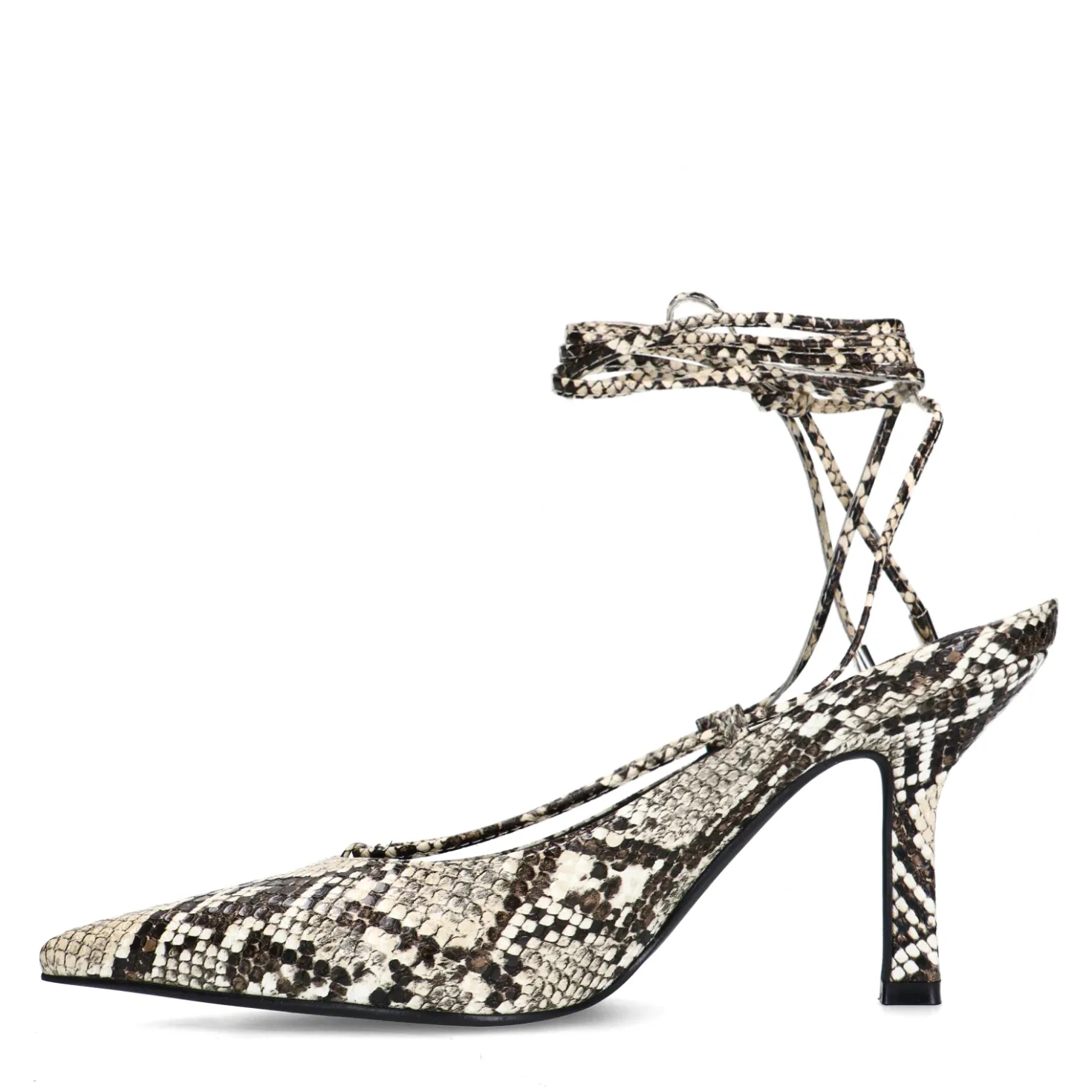 Pumps met snake print