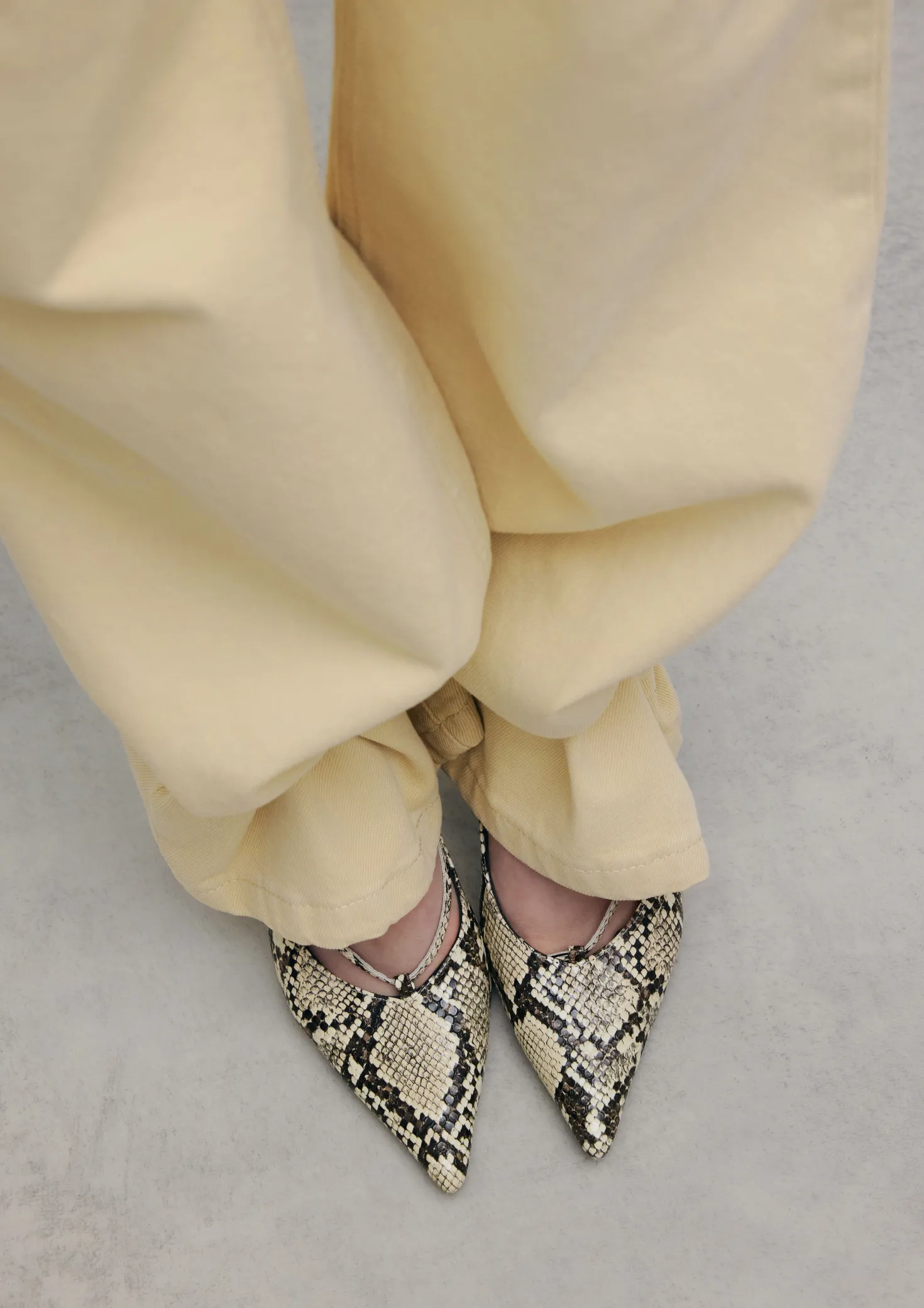Pumps met snake print