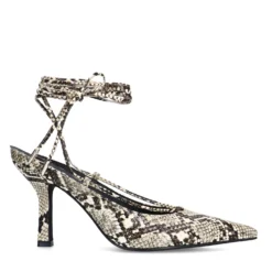 Pumps met snake print
