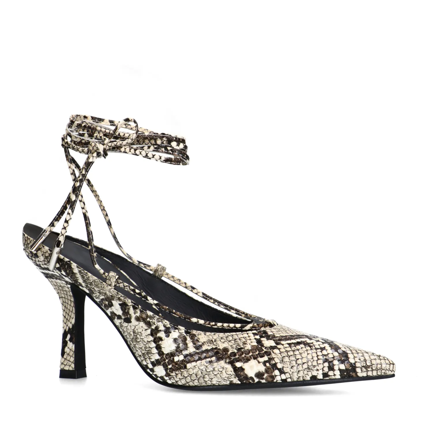 Pumps met snake print