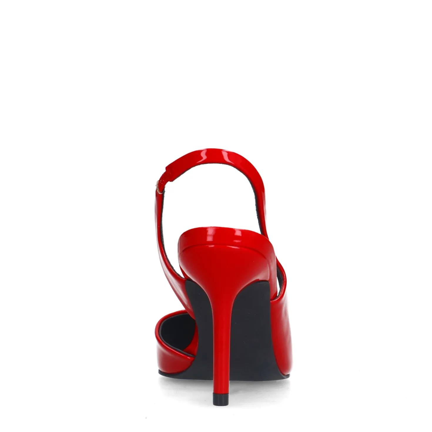 Rode lak slingback pumps