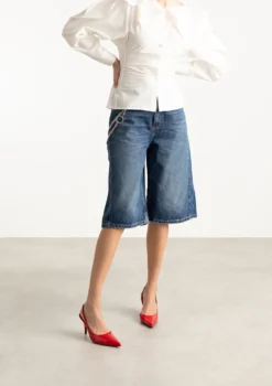 Rode lak slingback pumps