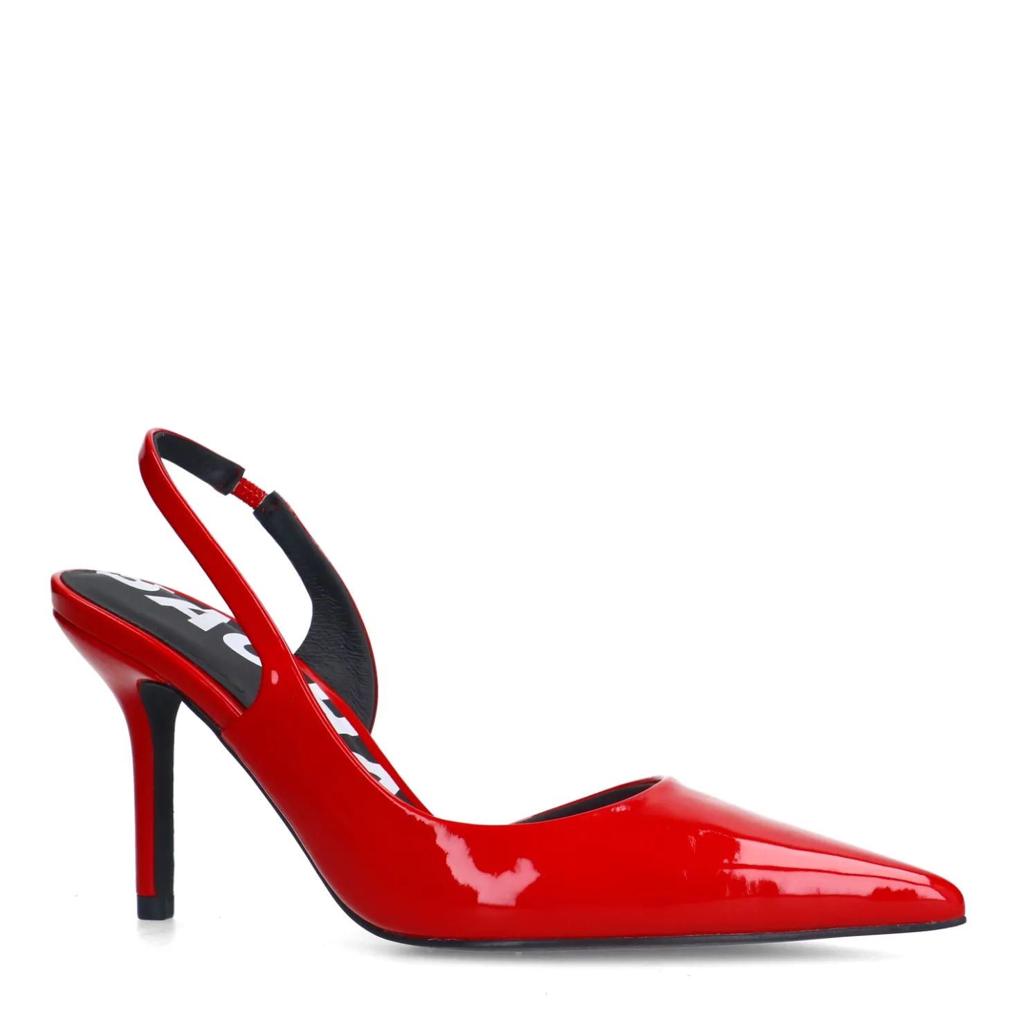 Rode lak slingback pumps