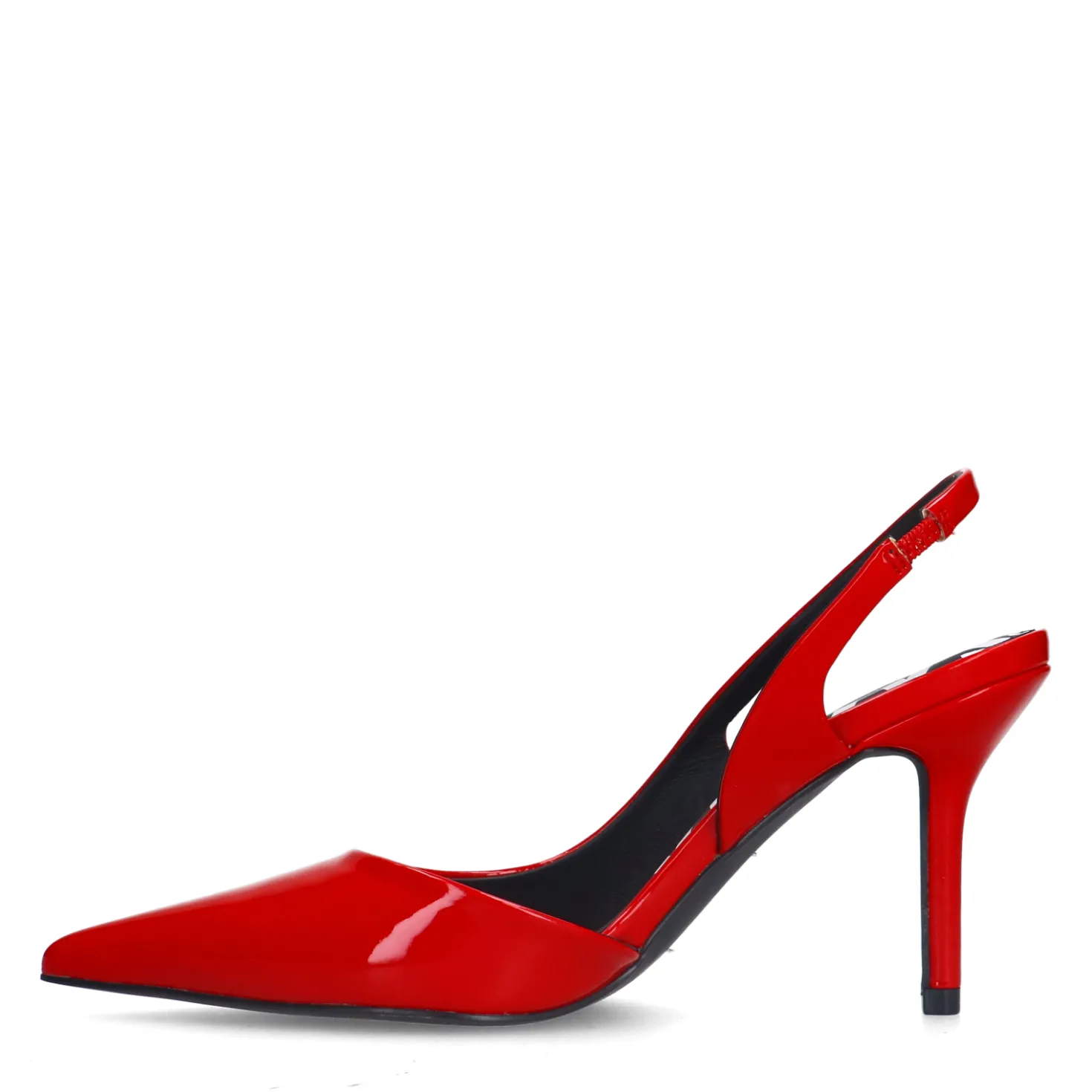 Rode lak slingback pumps