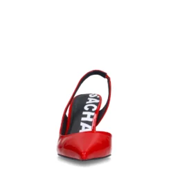 Rode lak slingback pumps