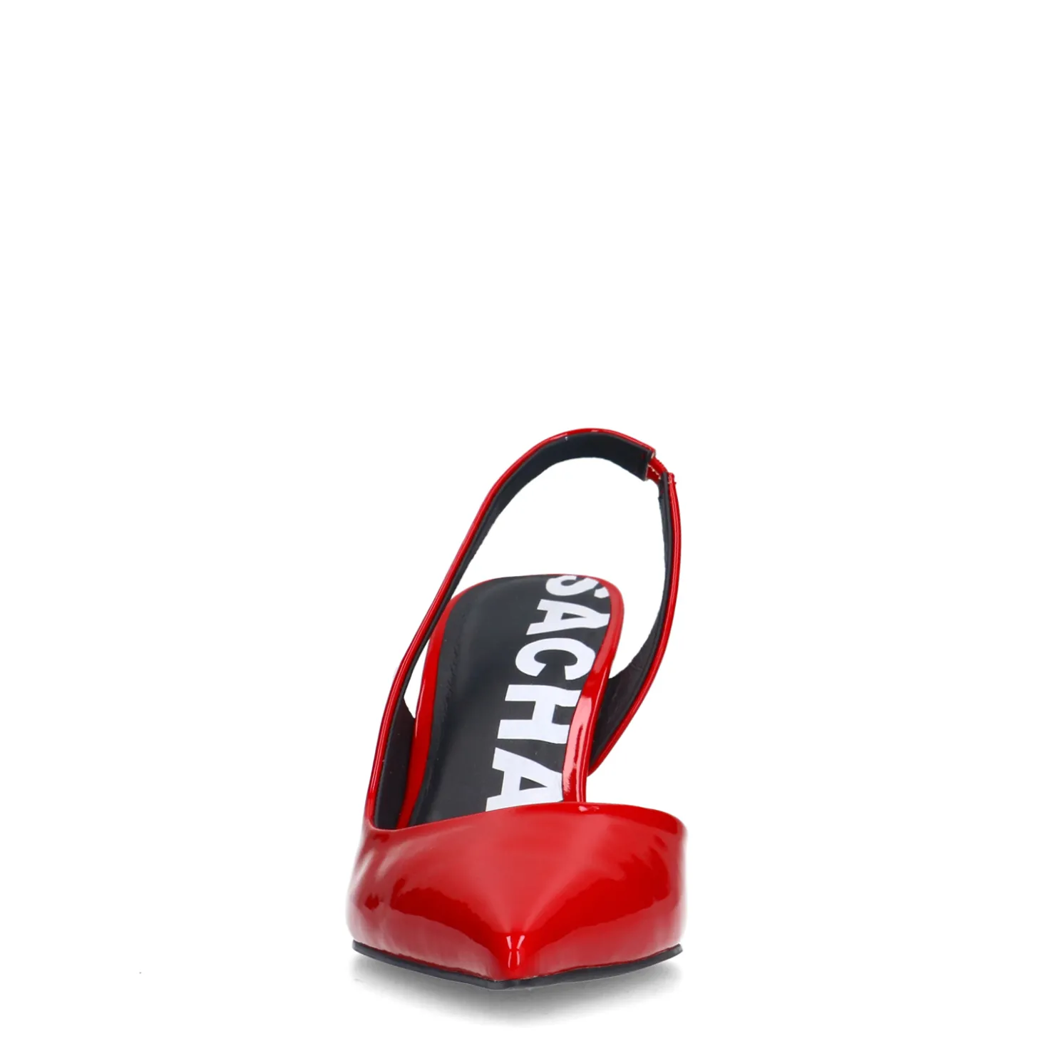 Rode lak slingback pumps