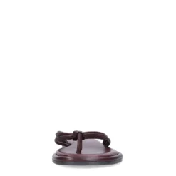 Rode leren slippers