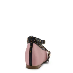 Roze ballerina's met gespen en bandjes