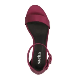 Roze sandalen met hak
