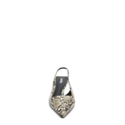 Slingback pumps met snake print
