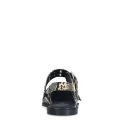 Snake buckle slingbacks