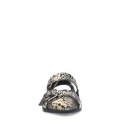 Snake buckle slingbacks
