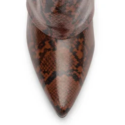 Snake hoge sleehak laarzen met flap