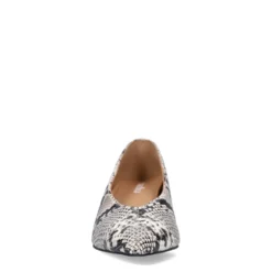 Snake leren pumps
