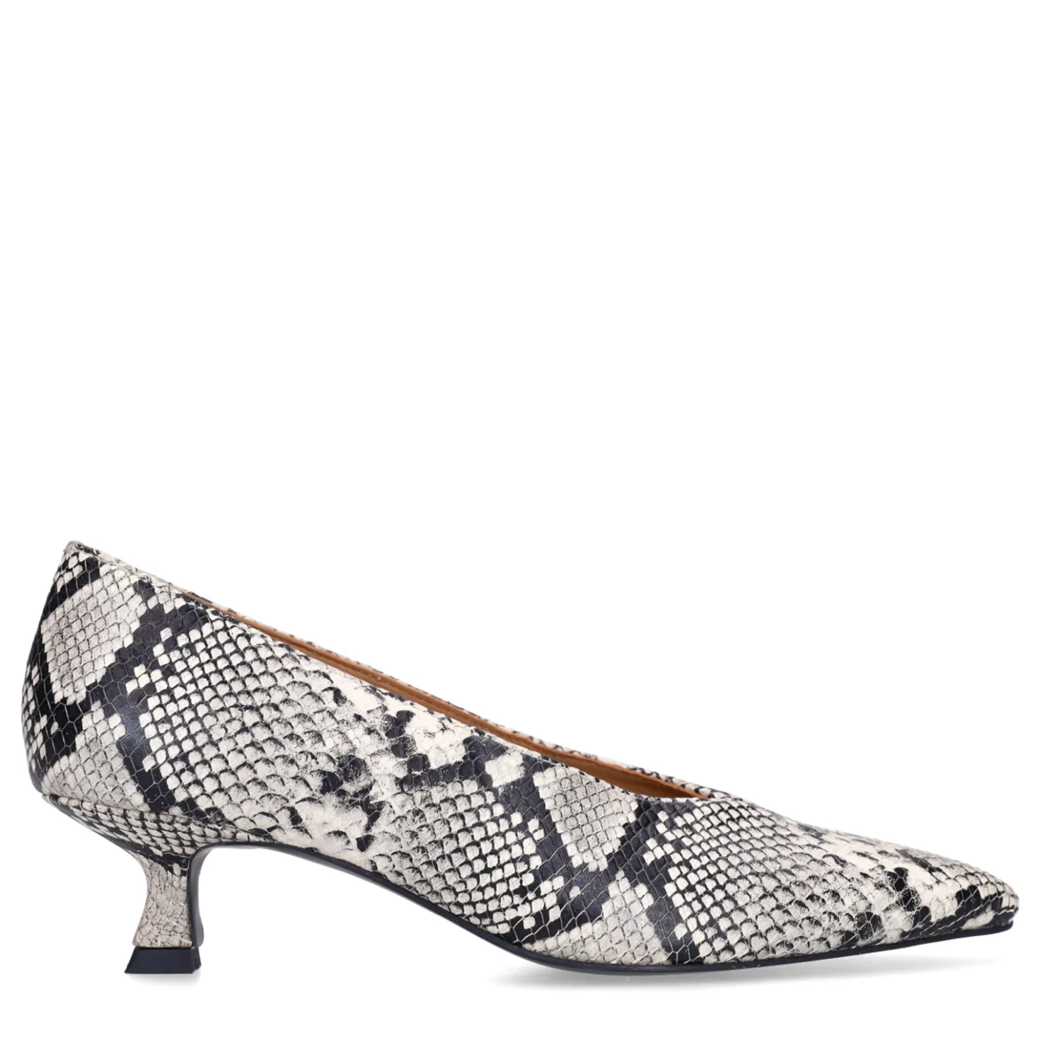 Snake leren pumps