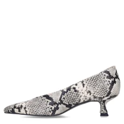 Snake leren pumps