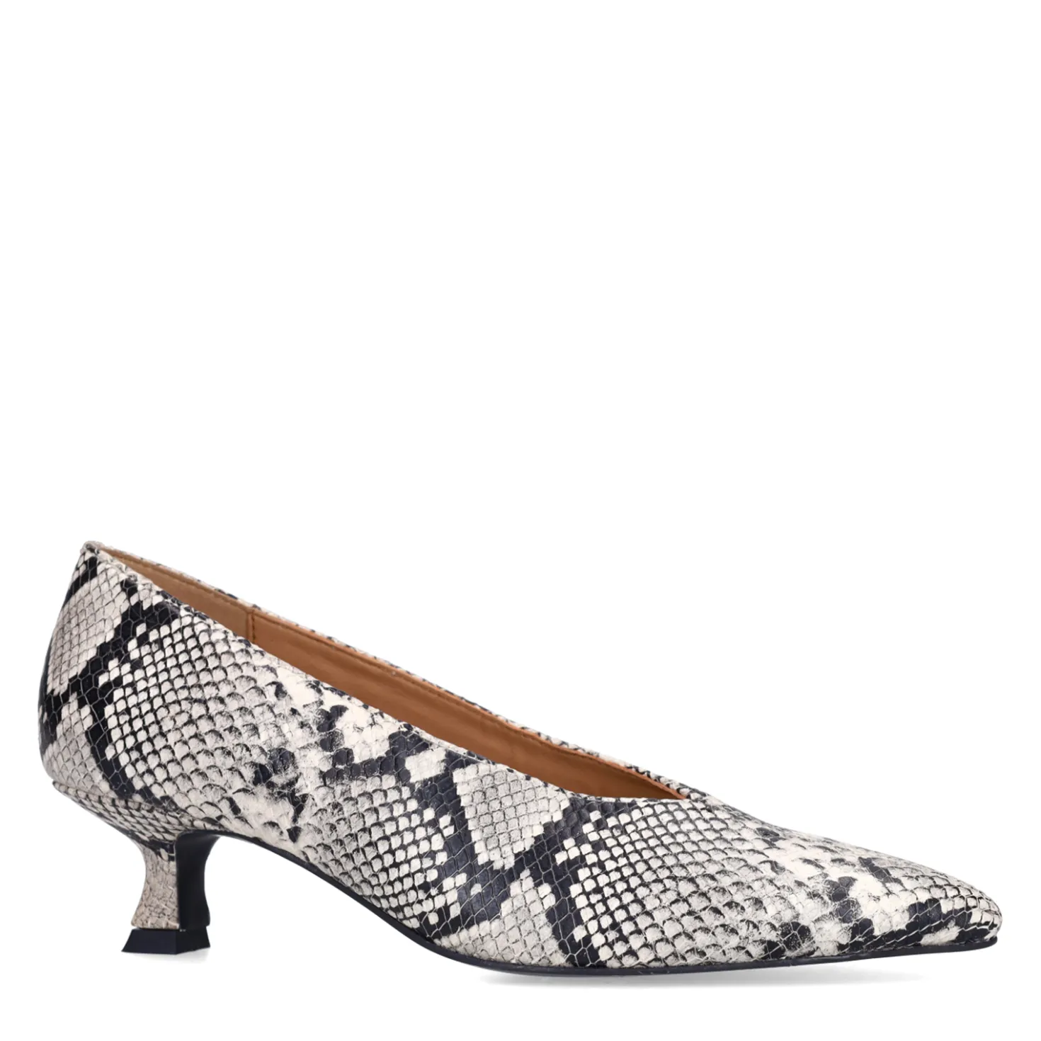 Snake leren pumps