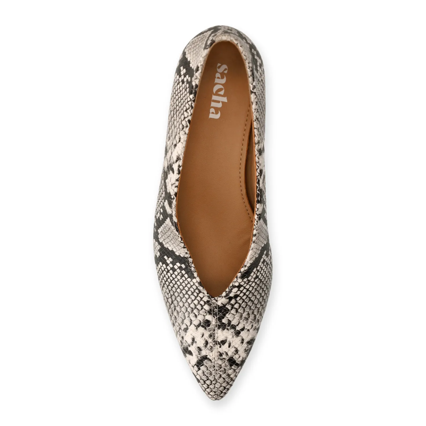 Snake leren pumps