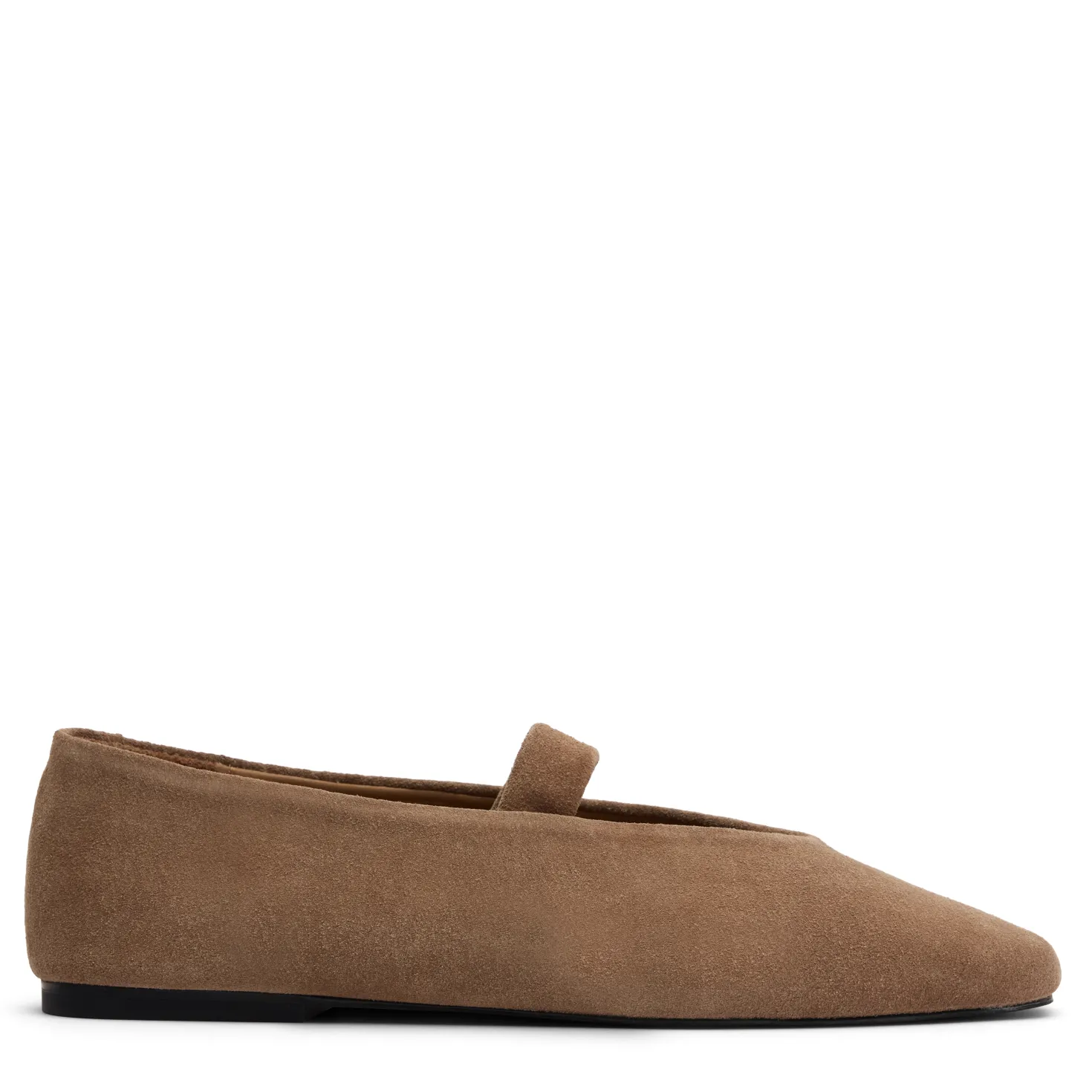 Taupe suède ballerina's