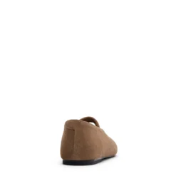 Taupe suède ballerina's