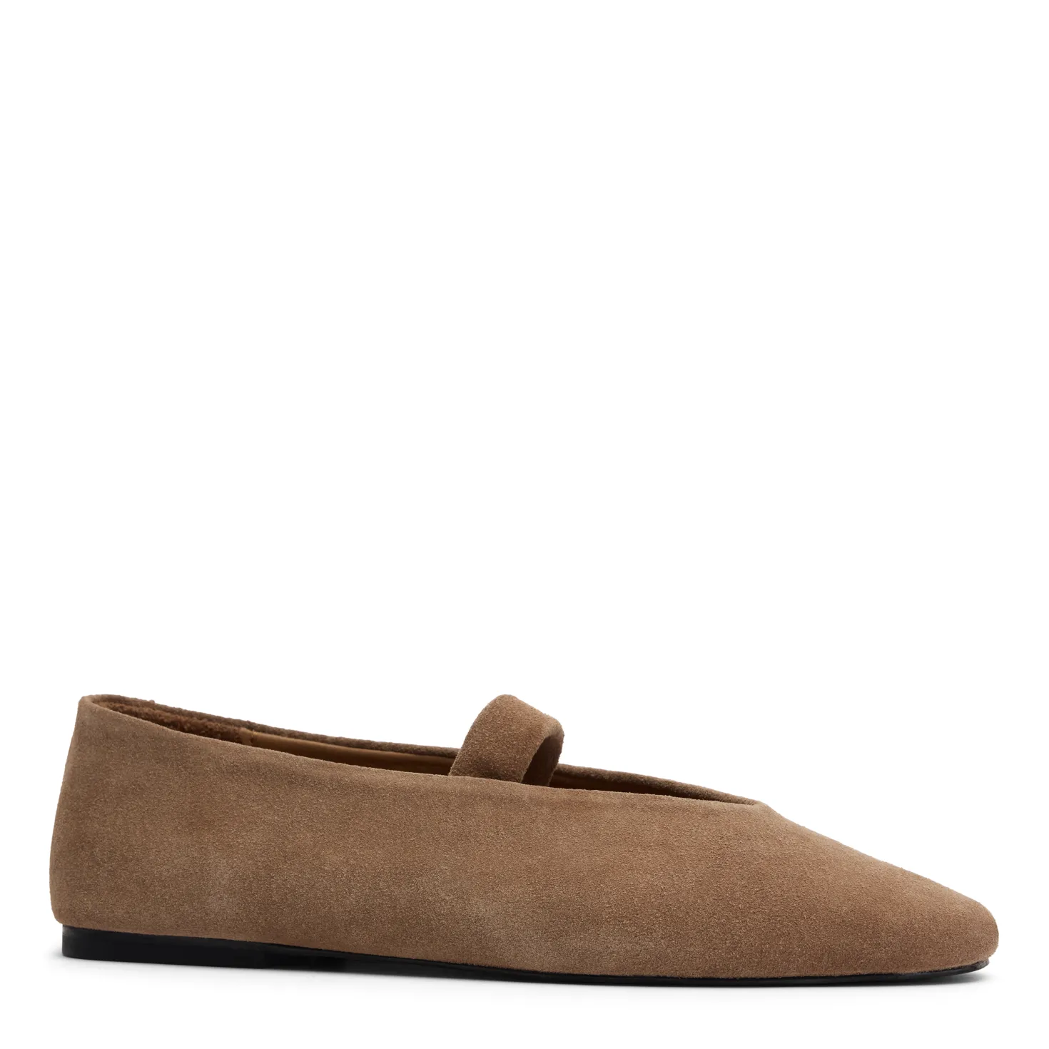 Taupe suède ballerina's