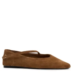 Taupe suède ballerina's